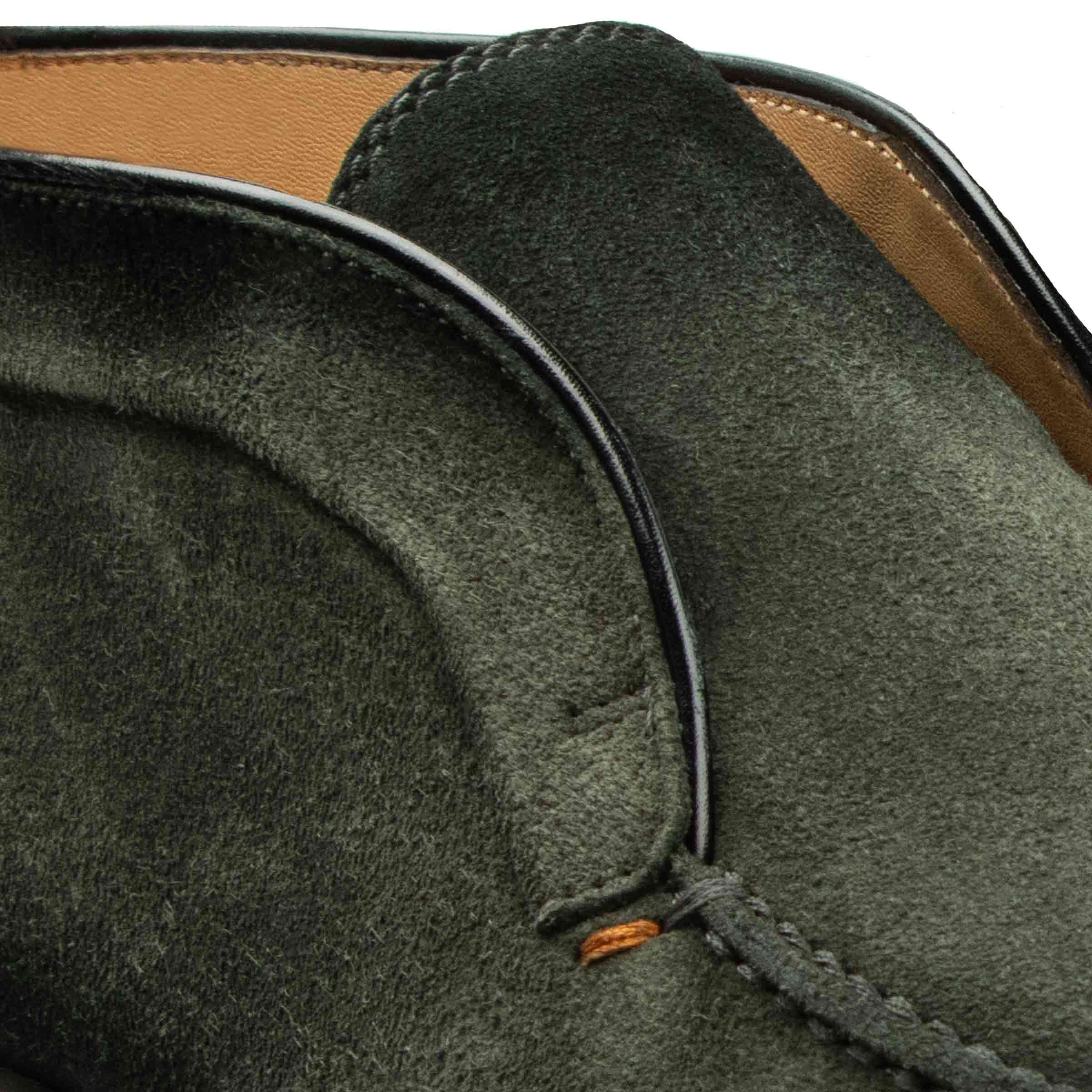 Santoni - Dark Green Suede Desert Boot SHOES Santoni