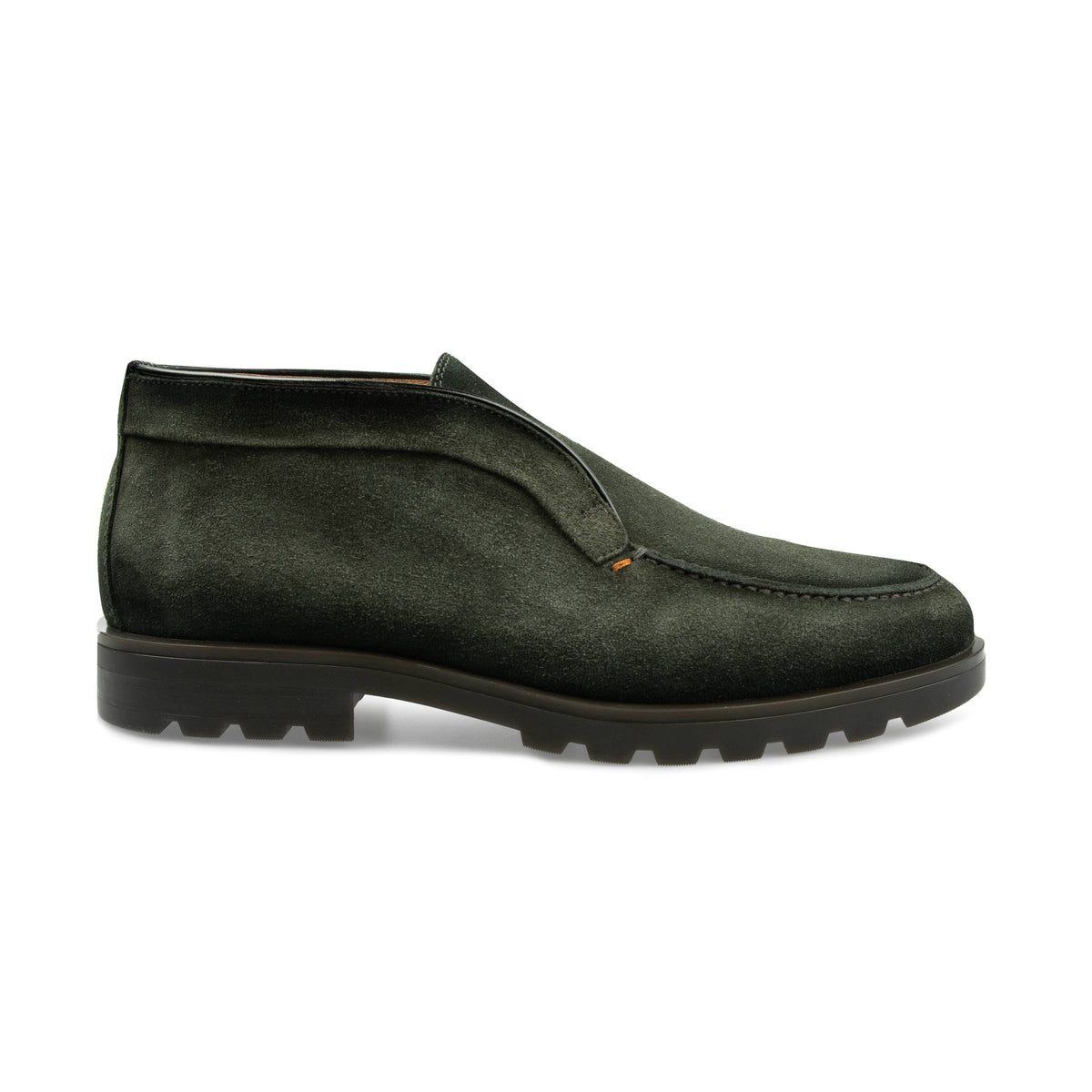 Santoni - Dark Green Suede Desert Boot SHOES Santoni
