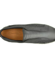 Grey Flannel Leather Slip-on Sneaker
