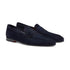 Santoni - Navy Blue Suede Carlo Loafer SHOES Santoni
