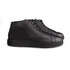 Santoni - Black Tumbled Leather High-Top Sneakers SHOES Santoni