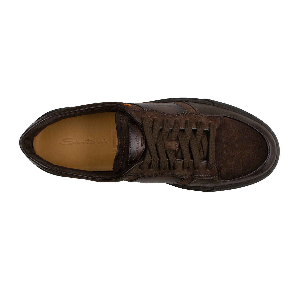Dark Brown Leather Double Buckle Sneaker
