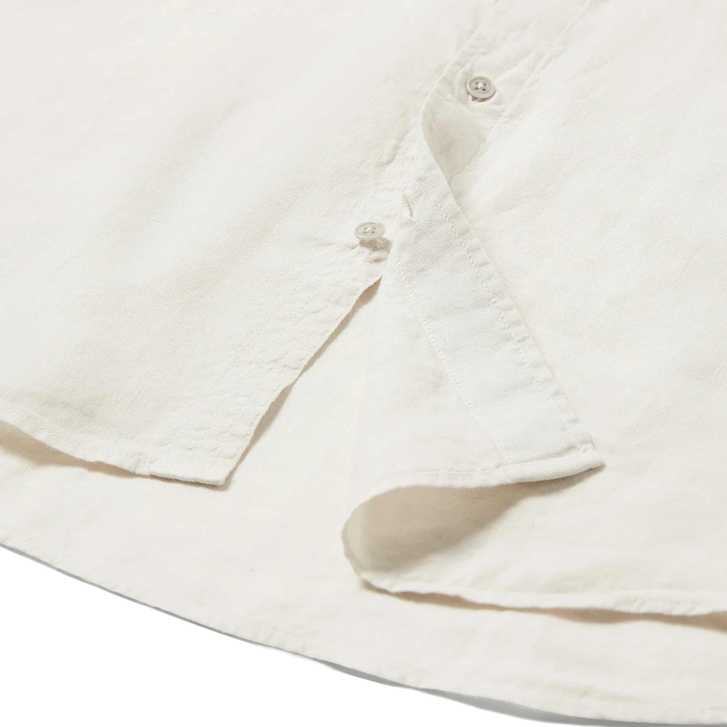 Belstaff - Silver Birch Garment Dyed Linen Scale Shirt