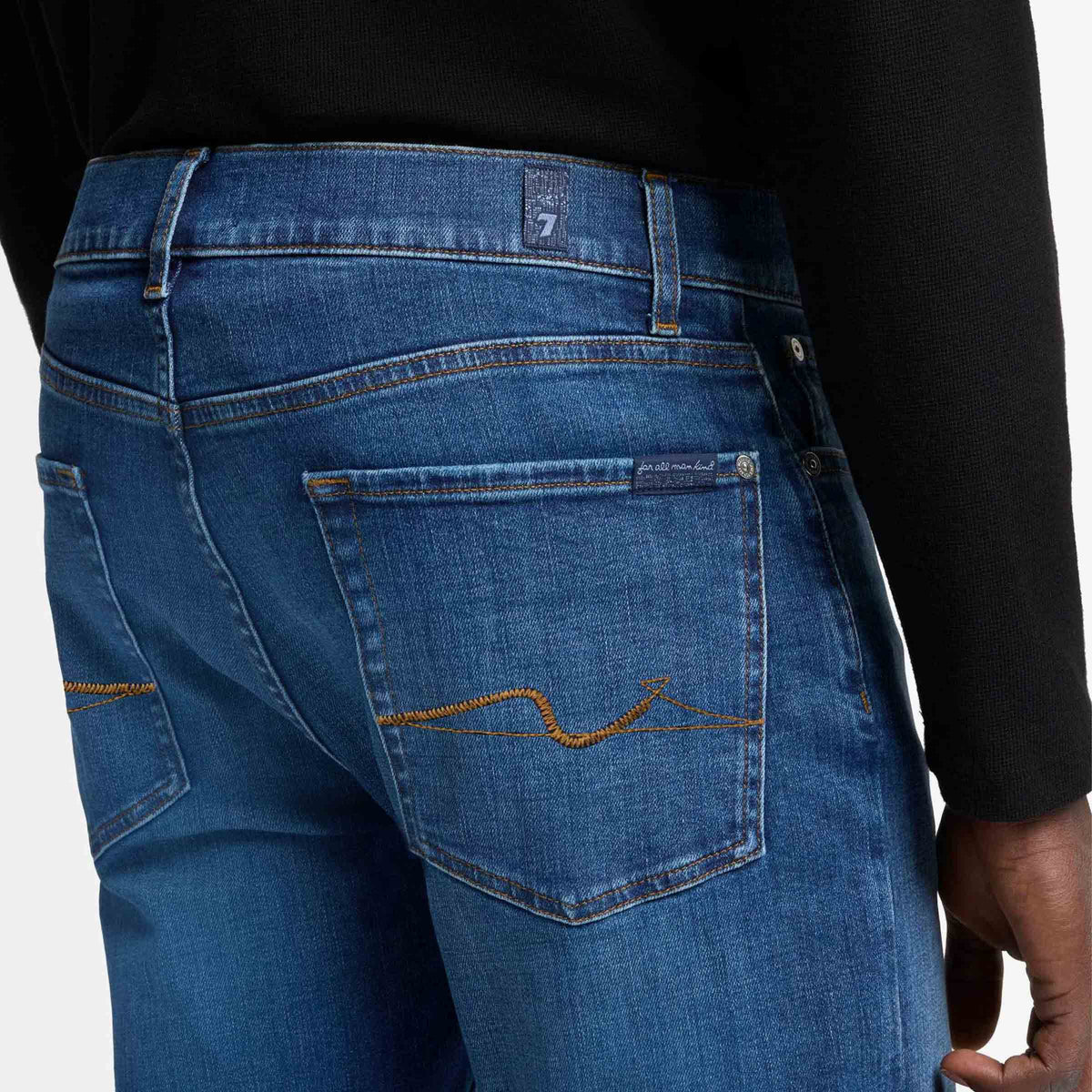7 For All Mankind - Blue Slimmy Luxe Performance Jeans JEANS 7 For All Mankind