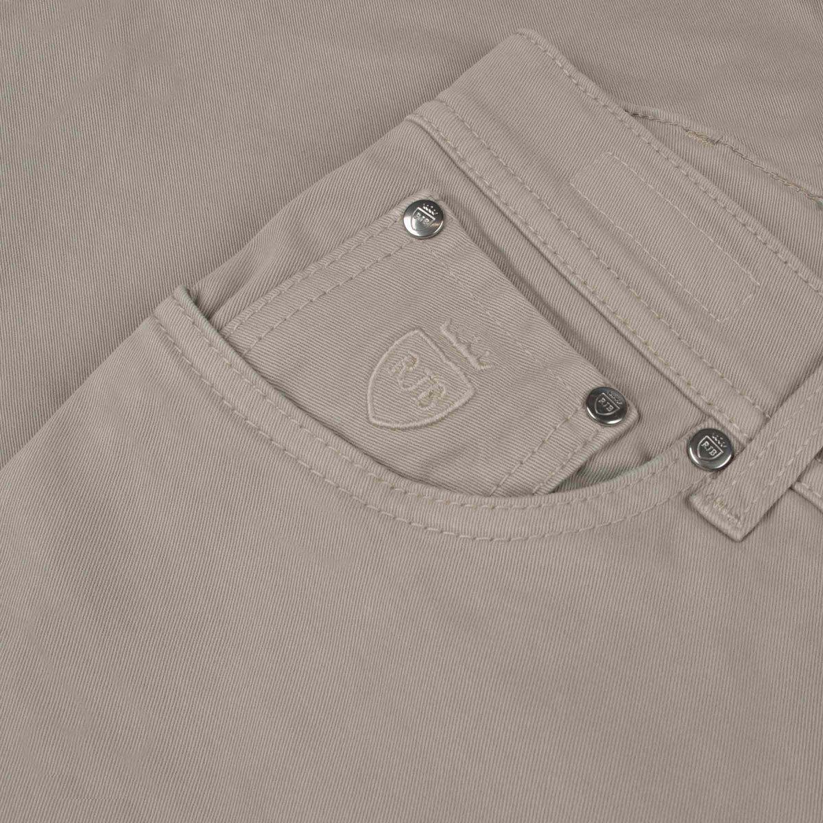 Richard J Brown - Stone Beige 'Milano' Cotton Regular Fit Jeans JEANS Richard J Brown