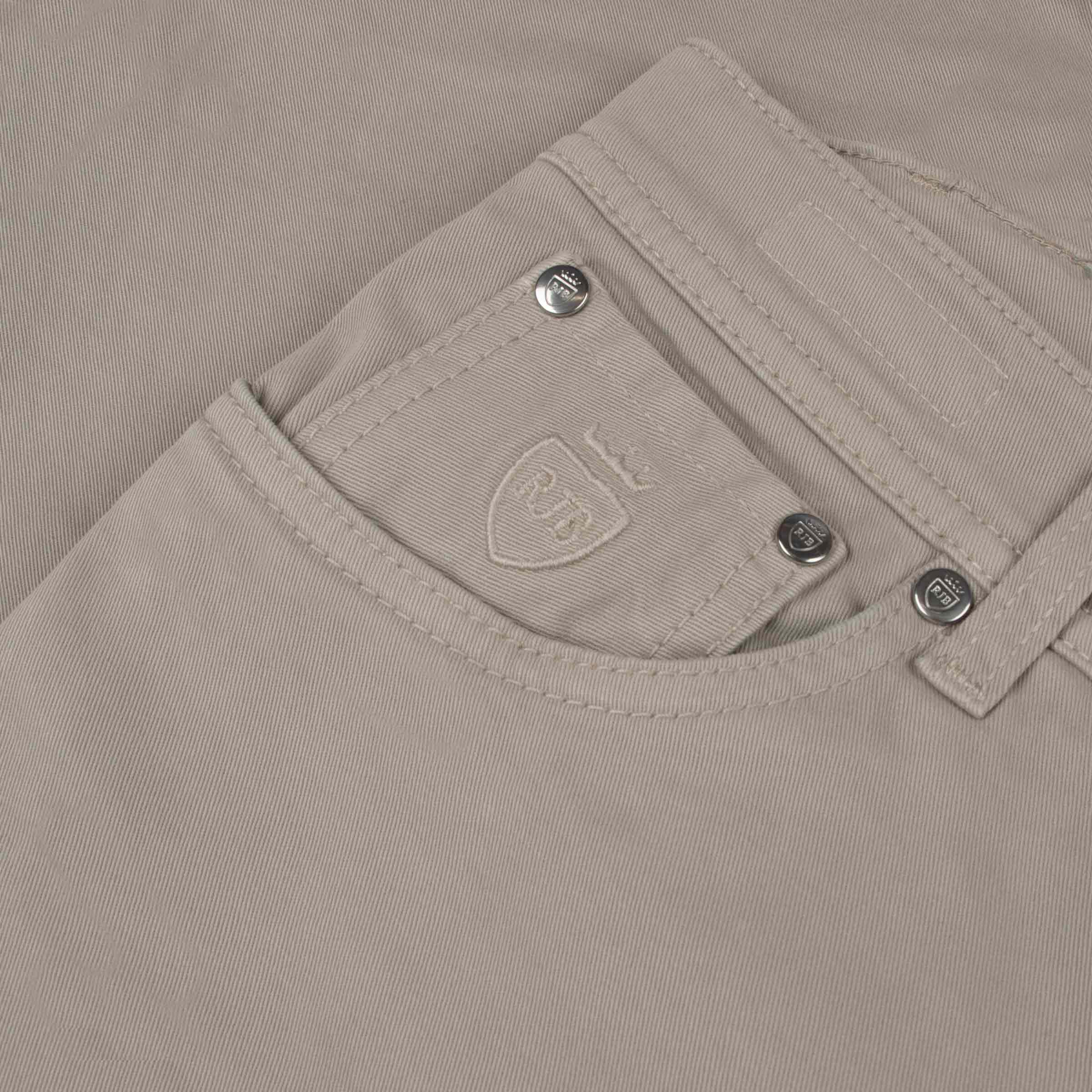 Richard J Brown - Stone Beige 'Milano' Cotton Regular Fit Jeans JEANS Richard J Brown
