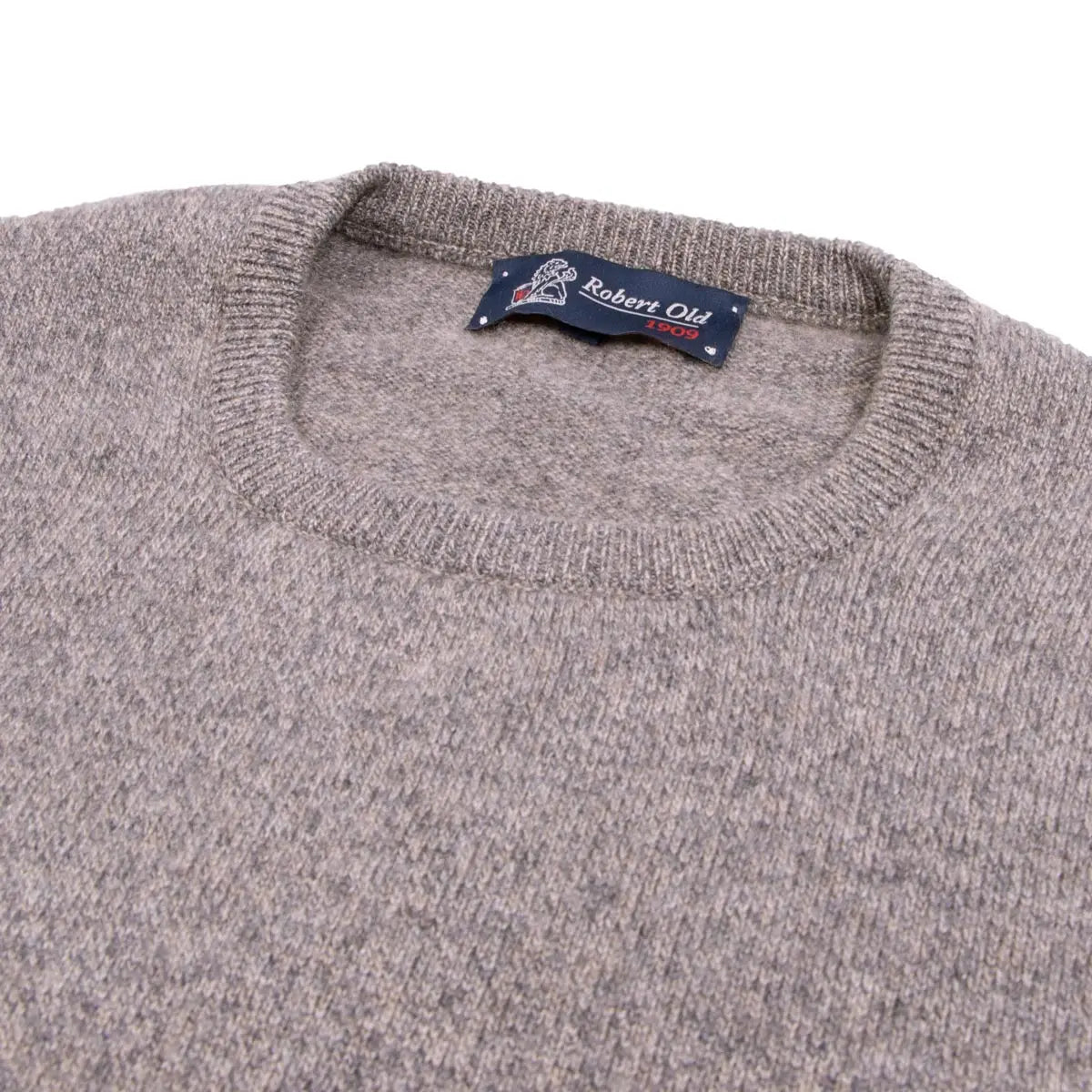 Robert Old - Stoneage Tiree 4ply Crew Neck Cashmere Sweater CASHMERE Robert Old