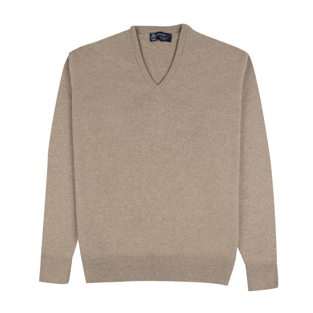 Robert Old - Stoneage Tobermorey 4ply V-Neck Cashmere Sweater CASHMERE Robert Old