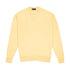 Lemon Frost Tobermorey 4ply V-Neck Cashmere Sweater CASHMERE Robert Old