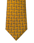 Italian Gold Print Seven Fold 100% Silk Tie TIES/CRAVATS Robert Old
