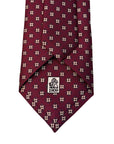 Italian Purple medallion Print Seven Fold 100% Silk Tie TIES/CRAVATS Robert Old