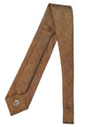 Italian Soft Brown & White Flower Print Seven Fold 100% Silk Tie TIES/CRAVATS Robert Old