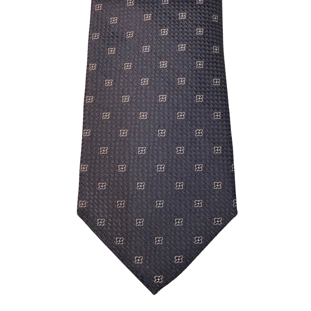 Italian three-fold Jacquard Black Neck Tie TIES/CRAVATS Robert Old