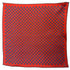 Hand rolled 16" Silk Handkerchief - Red Pattern HANDKERCHIEFS Robert Old Red/Blue Motif