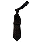 Italian three-fold Jacquard Black Neck Tie TIES/CRAVATS Robert Old