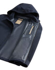 Woolrich - Navy Pacific Jacket in Two-Layered Fabric BLOUSONS WOOLRICH