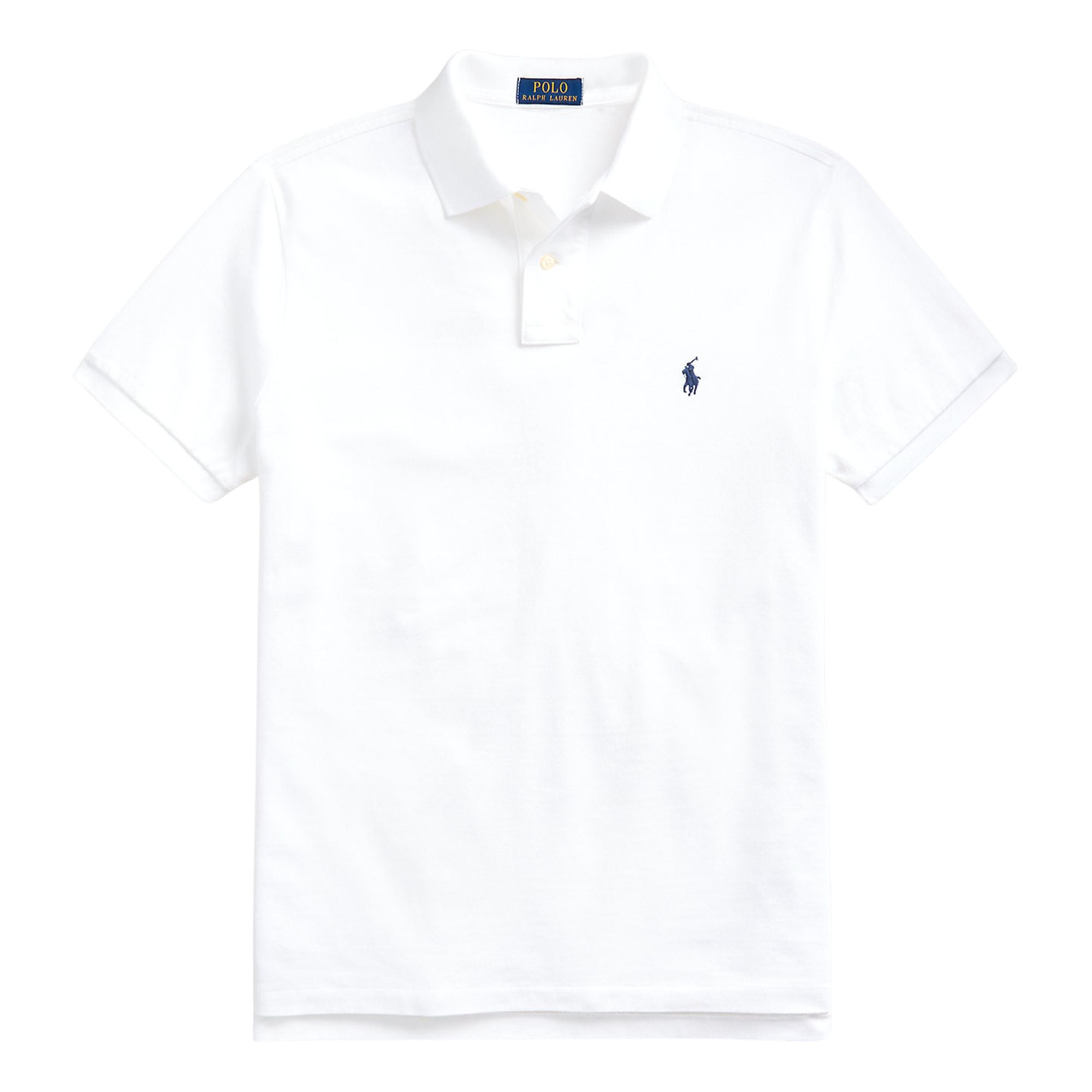 Polo Ralph Lauren - White Iconic Custom Slim Fit Mesh Polo S/S POLOS Ralph Lauren