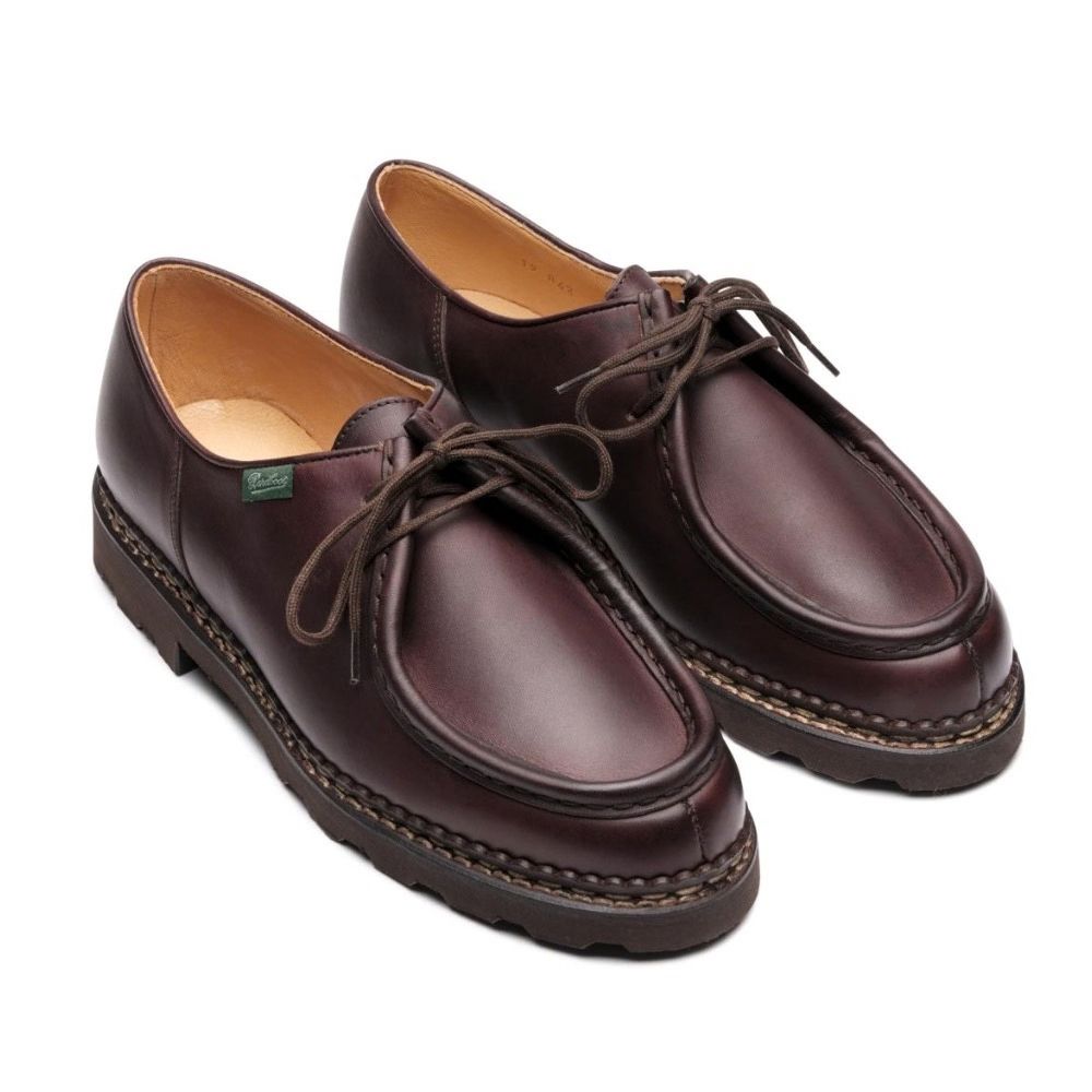 Paraboot - Michael Leather Derby Shoes – Café Brown