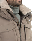 Moorer - Beige 'Alarick' Down-filled Bomber Jacket BLOUSONS MooRER