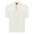 Paul & Shark - Cream Polo in Piuma Cotton with Linen Trim S/S POLOS Paul & Shark
