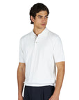 Paul & Shark - Cream Polo in Piuma Cotton with Linen Trim S/S POLOS Paul & Shark