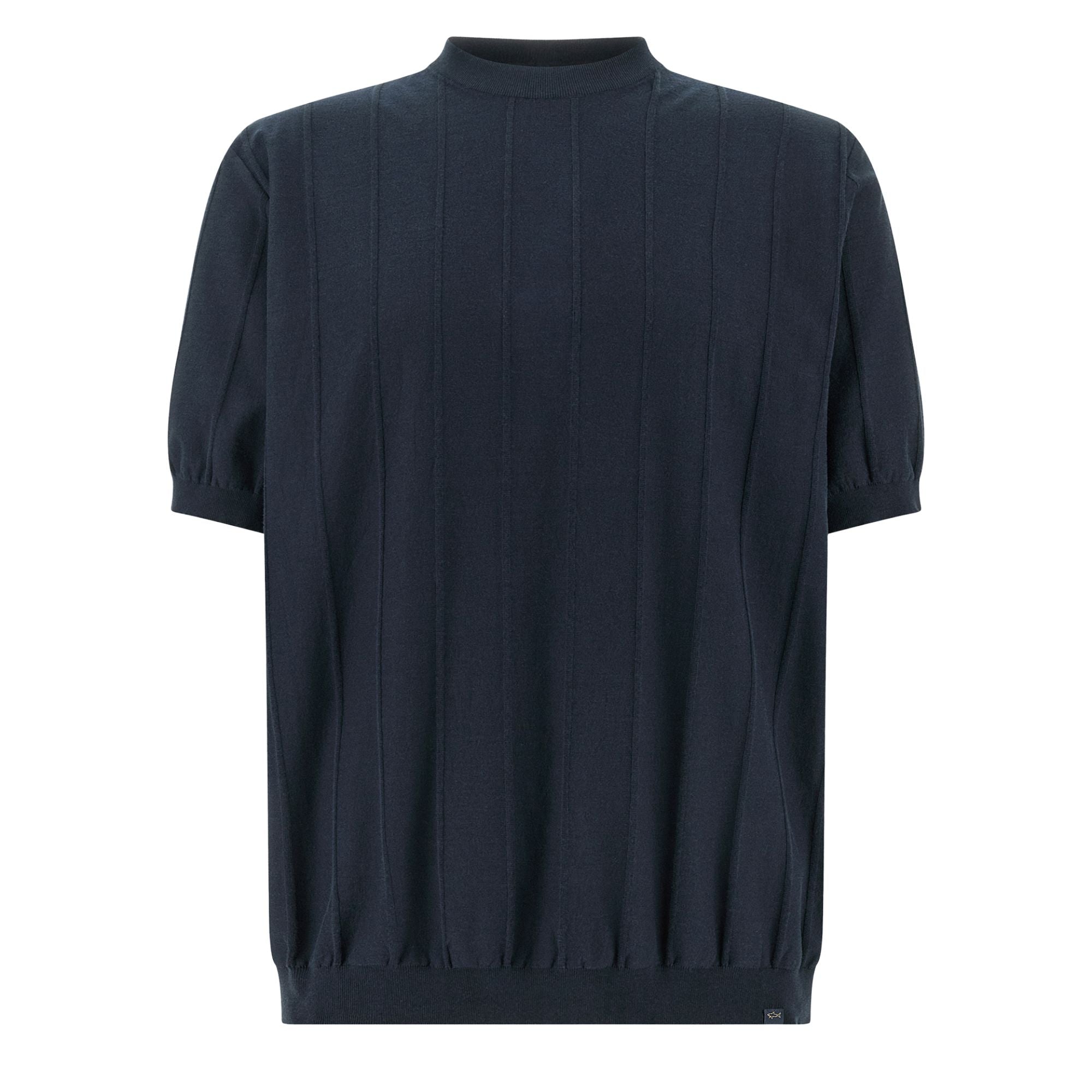 Paul & Shark - Crew Neck Knit T-Shirt in Piuma Cotton TEE SHIRTS Paul & Shark