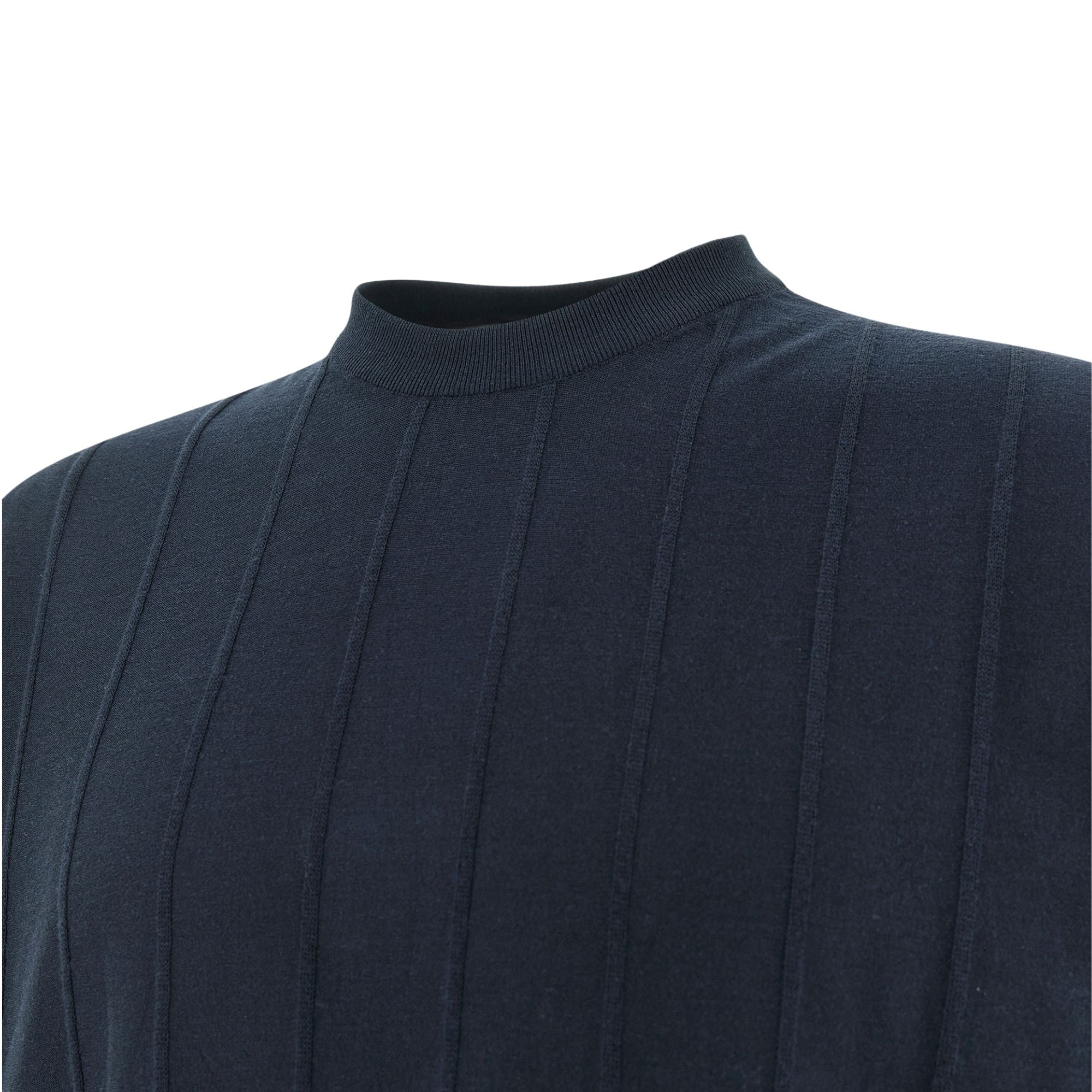 Paul &amp; Shark - Crew Neck Knit T-Shirt in Piuma Cotton TEE SHIRTS Paul &amp; Shark