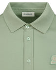 Sandbanks - Sage Green Full Button Interlock Polo Shirt S/S SHIRTS Sandbanks