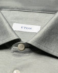Eton - Green Filo di Scozia cotton Jacquard Polo Shirt S/S POLOS Eton