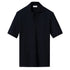 Eton - Navy Interlock Cotton Open Collar Knit Polo Shirt S/S POLOS Eton