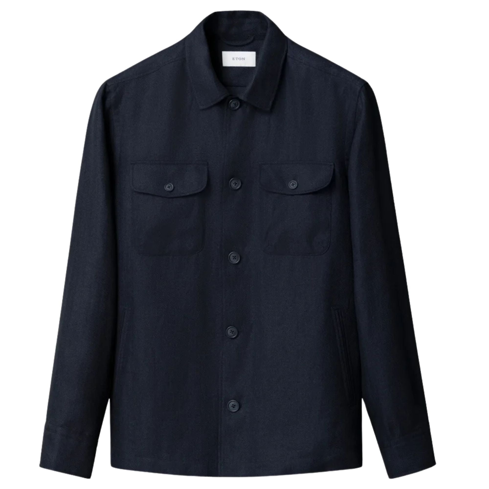 Eton - Navy Four Pocket Shirt Jacket L/S SHIRTS Eton