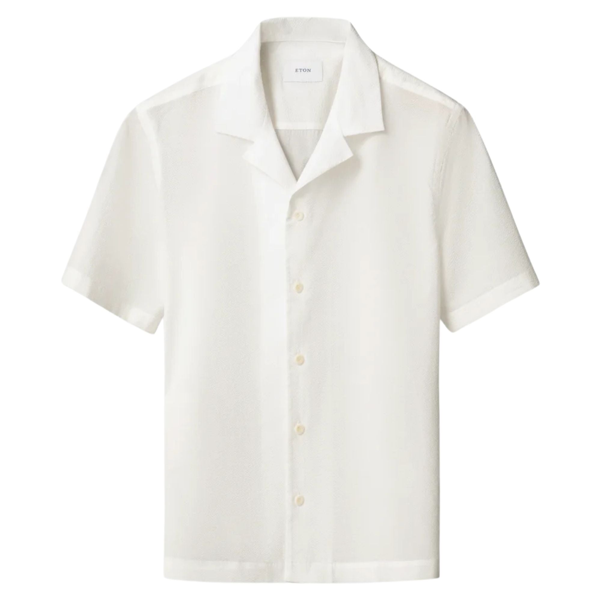 Eton - White Seersucker Resort Shirt S/S SHIRTS Eton