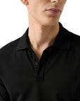 Eton - Black Piqué Polo Shirt S/S POLOS Eton