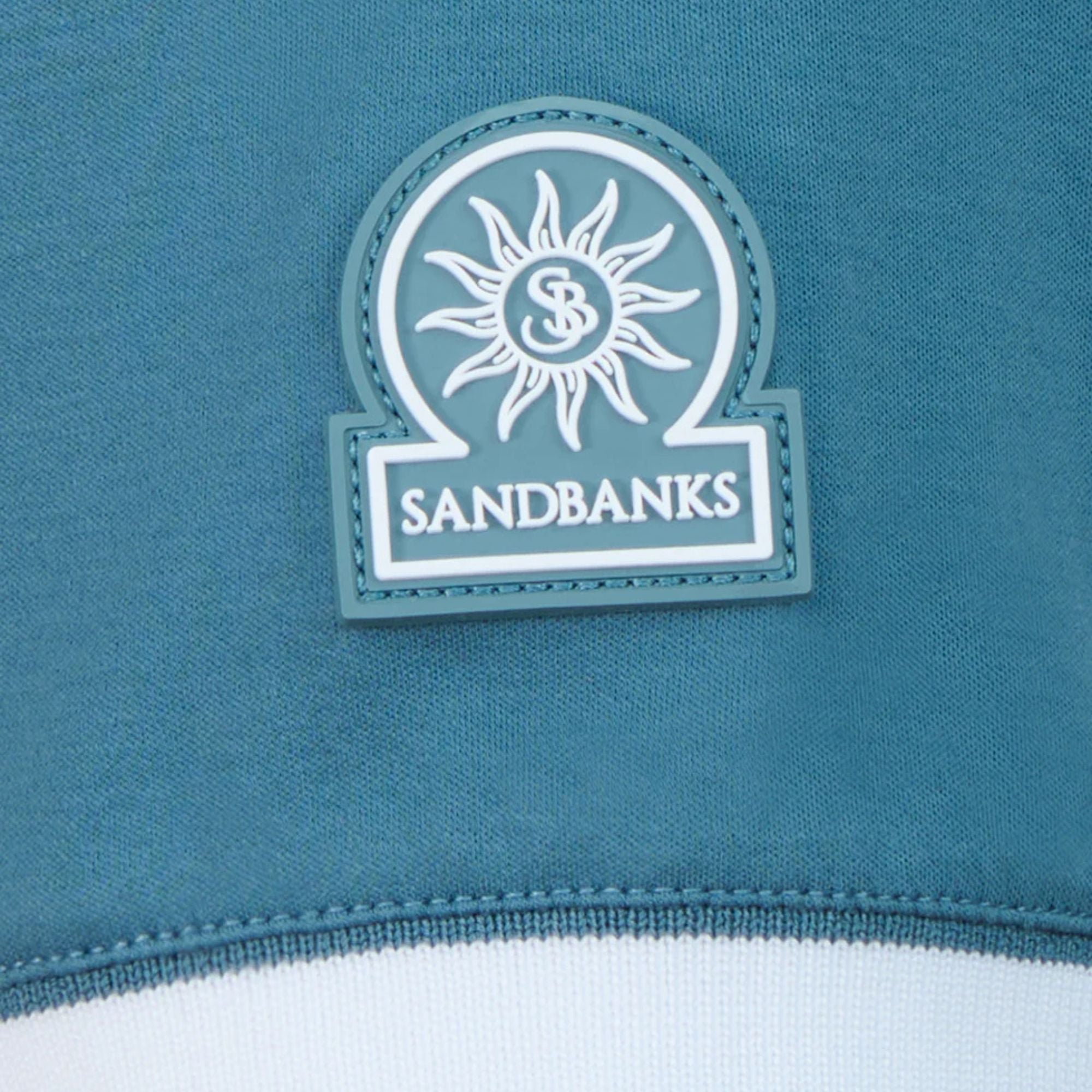 Sandbanks - Silicone Zip Polo Shirt Teal S/S POLOS Sandbanks
