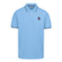 Sandbanks - Badge Logo Polo Shirt Dusty Blue S/S POLOS Sandbanks