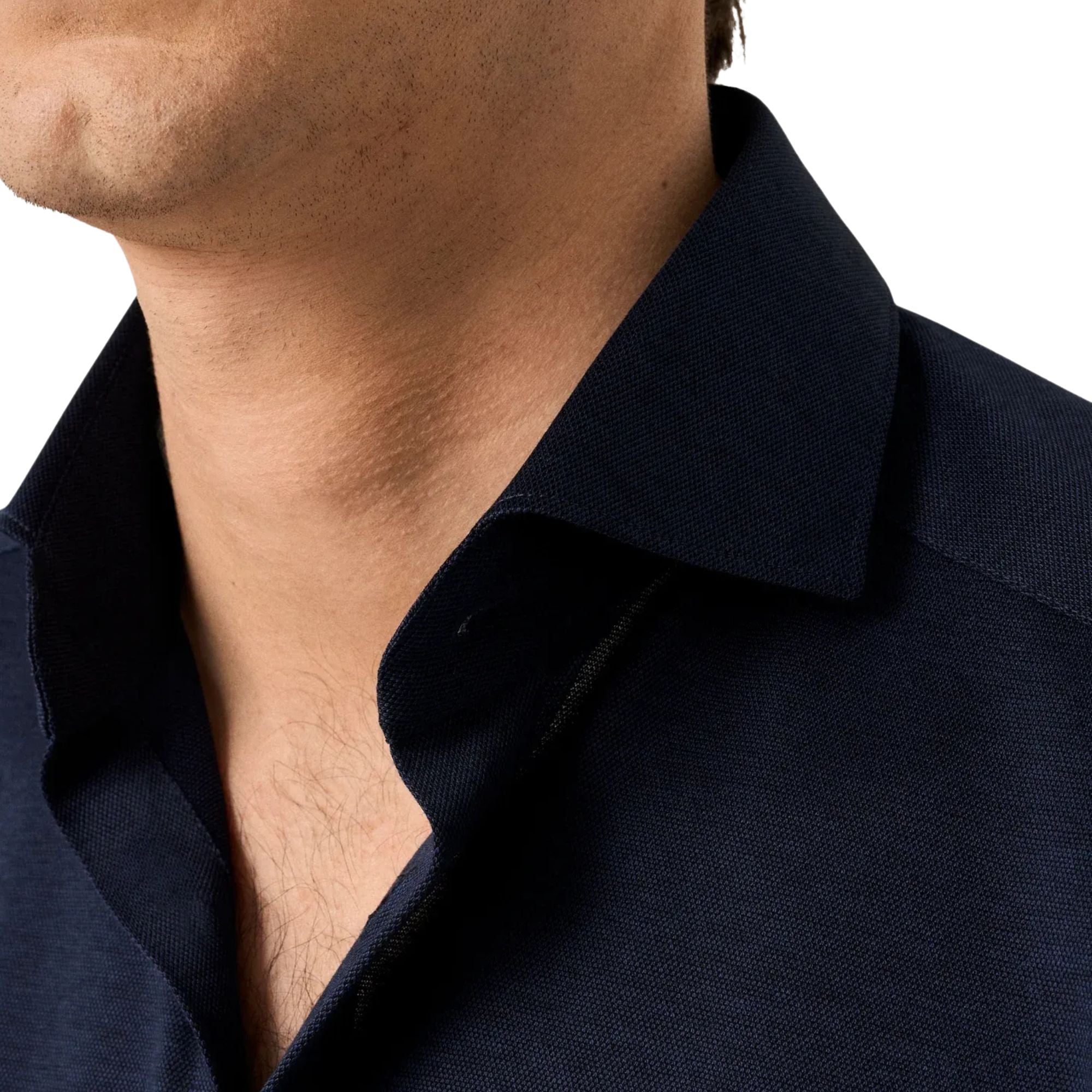 Eton - Dark Navy Filo di Scozia Jersey Slim Fit Shirt L/S SHIRTS Eton