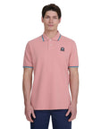 Sandbanks - Badge Logo Polo Shirt Dusty Pink S/S POLOS Sandbanks