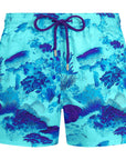 Vilebrequin - Coral Reef Blue 'Moorise' Swim Shorts SWIMWEAR Vilebrequin