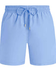 Vilebrequin - Flax Flower Blue 'Moorea' Solid Men Swim Shorts SWIMWEAR Vilebrequin