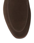 Crockett & Jones - Salcombe Dark Brown Suede Loafer SHOES Crockett & Jones