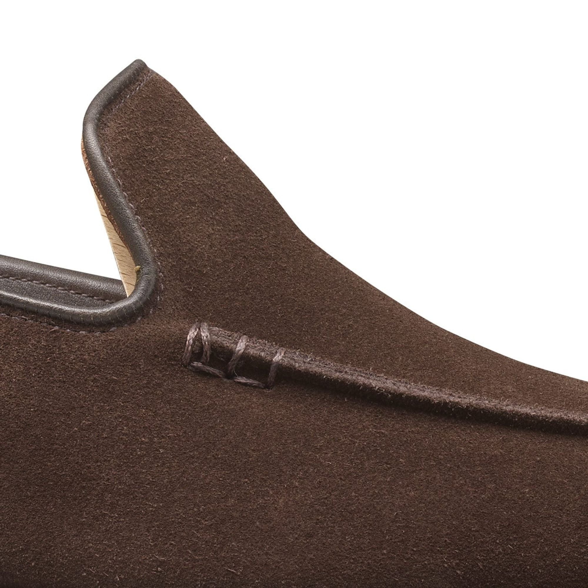 Crockett &amp; Jones - Salcombe Dark Brown Suede Loafer SHOES Crockett &amp; Jones