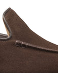 Crockett & Jones - Salcombe Dark Brown Suede Loafer SHOES Crockett & Jones