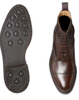 Crockett & Jones - Dark Brown Argyll Wax Calf Derby Boot SHOES Crockett & Jones