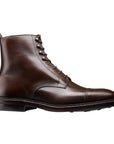 Crockett & Jones - Dark Brown Argyll Wax Calf Derby Boot SHOES Crockett & Jones