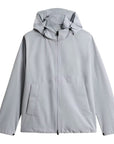 Woolrich - Light Grey Pacific Jacket in Two-Layered Fabric BLOUSONS WOOLRICH
