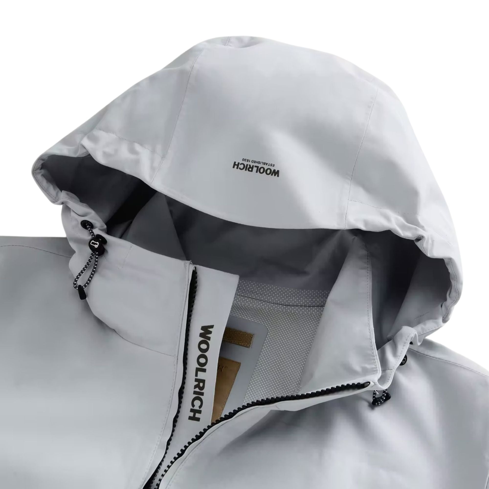 Woolrich - Light Grey Pacific Jacket in Two-Layered Fabric BLOUSONS WOOLRICH