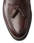 Crockett & Jones - Cavendish Dark Brown Pebble Grain Tassel Loafer SHOES Crockett & Jones