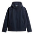 Woolrich - Navy Pacific Jacket in Two-Layered Fabric BLOUSONS WOOLRICH