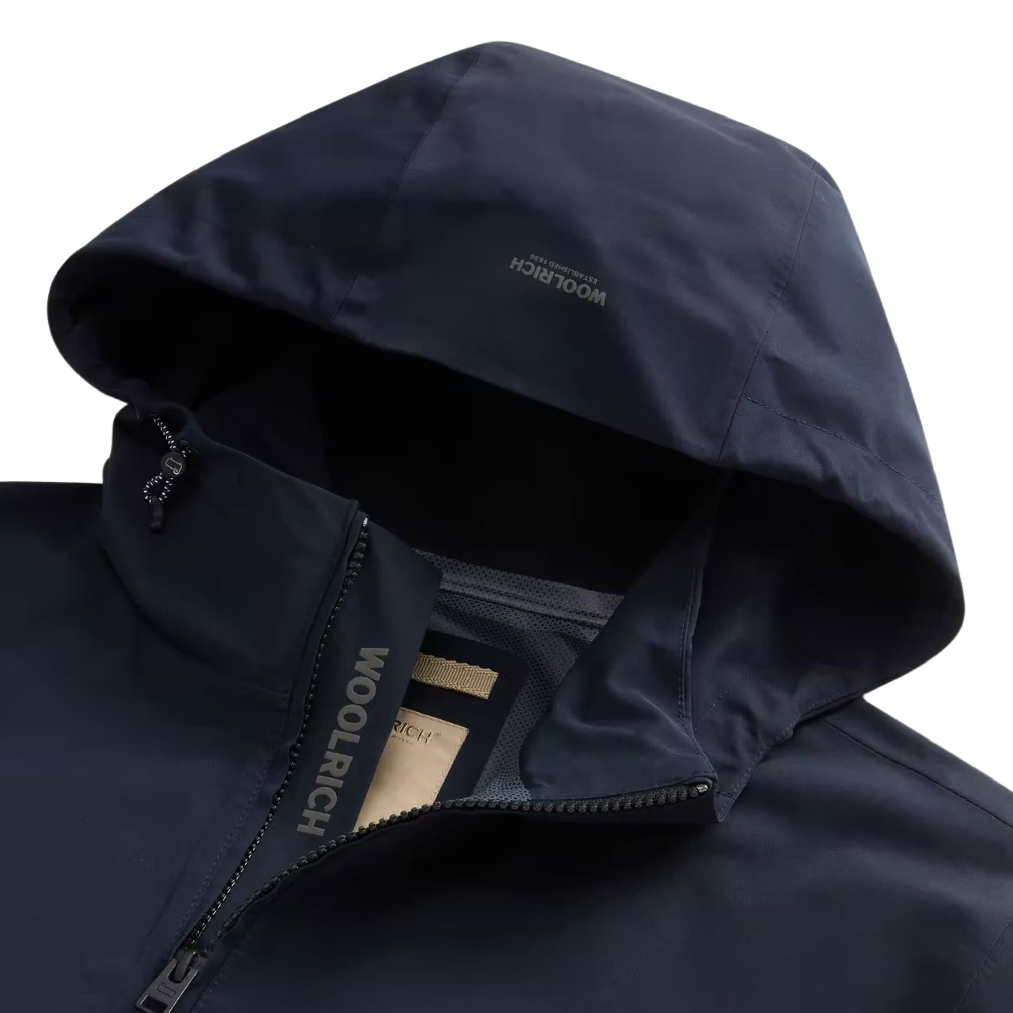 Woolrich - Navy Pacific Jacket in Two-Layered Fabric BLOUSONS WOOLRICH