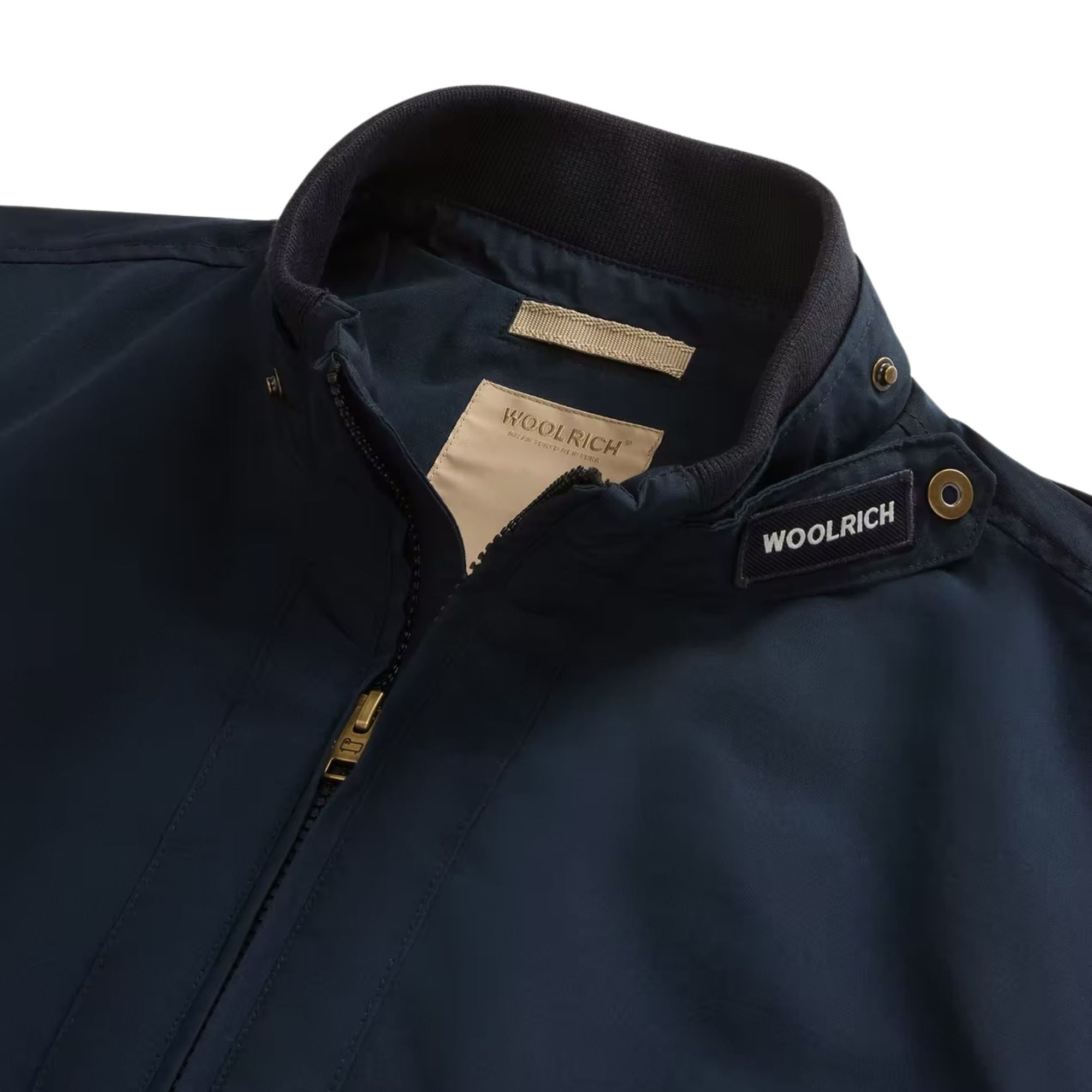 Woolrich - Navy Lewis Bomber Jacket in Light Ramar BLOUSONS WOOLRICH